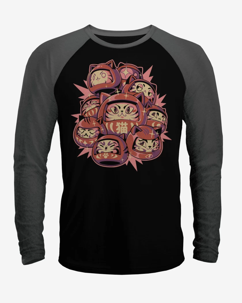 Polera Raglan Gatitos Daruma