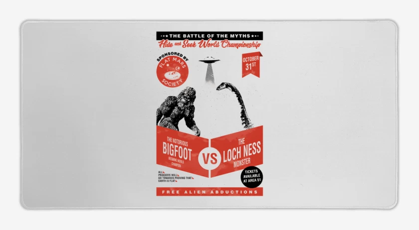 Mouse pad Gamer Campeonato mundial de escondidas