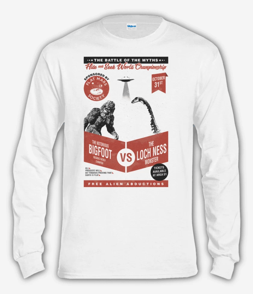 Polera manga larga Blanco de Campeonato mundial de escondidas