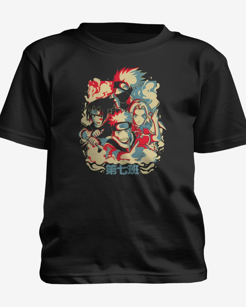 Polera de niño Negro de Equipo 7 Peque