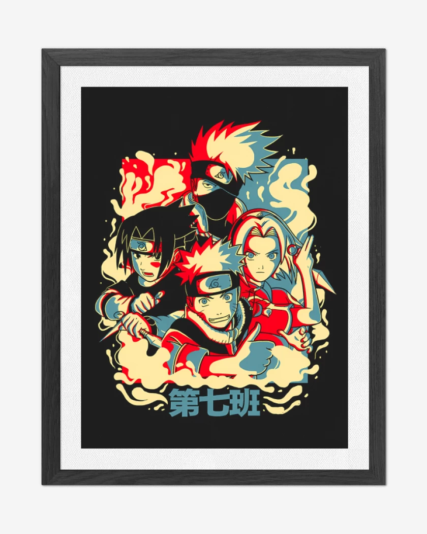 Cuadro decorativo Negro de Equipo 7 Peque