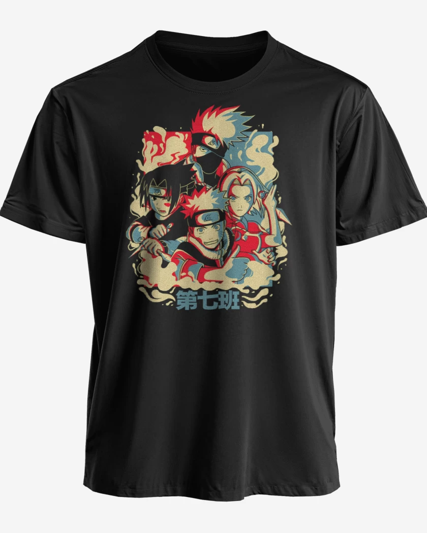 Polera premium Negro de Equipo 7 Peque