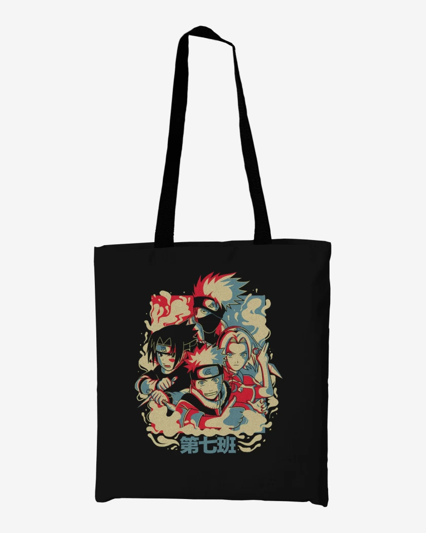 Totebag Negro de Equipo 7 Peque
