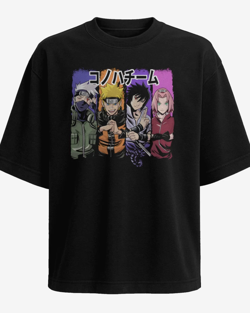 Polera Oversize Equipo 7 Shippuden 