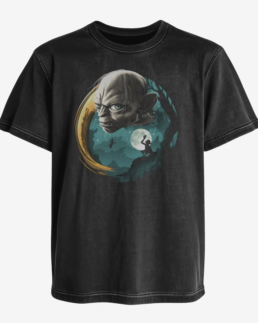 Polera desgastada Pasa el anillo
