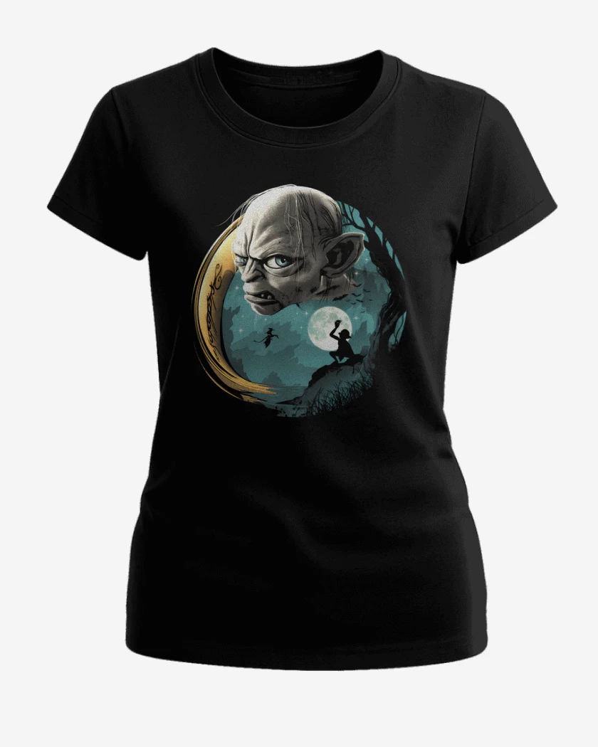 Polera de Mujer Negro de Pasa el anillo