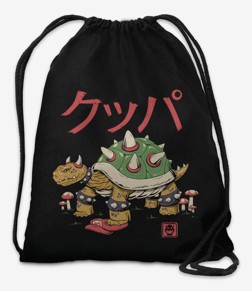 Mochila Negro de Bowser Tortuga Demoniaca