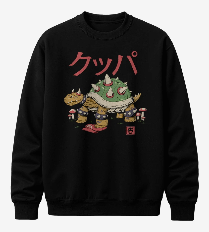 Poleron polo Bowser Tortuga Demoniaca