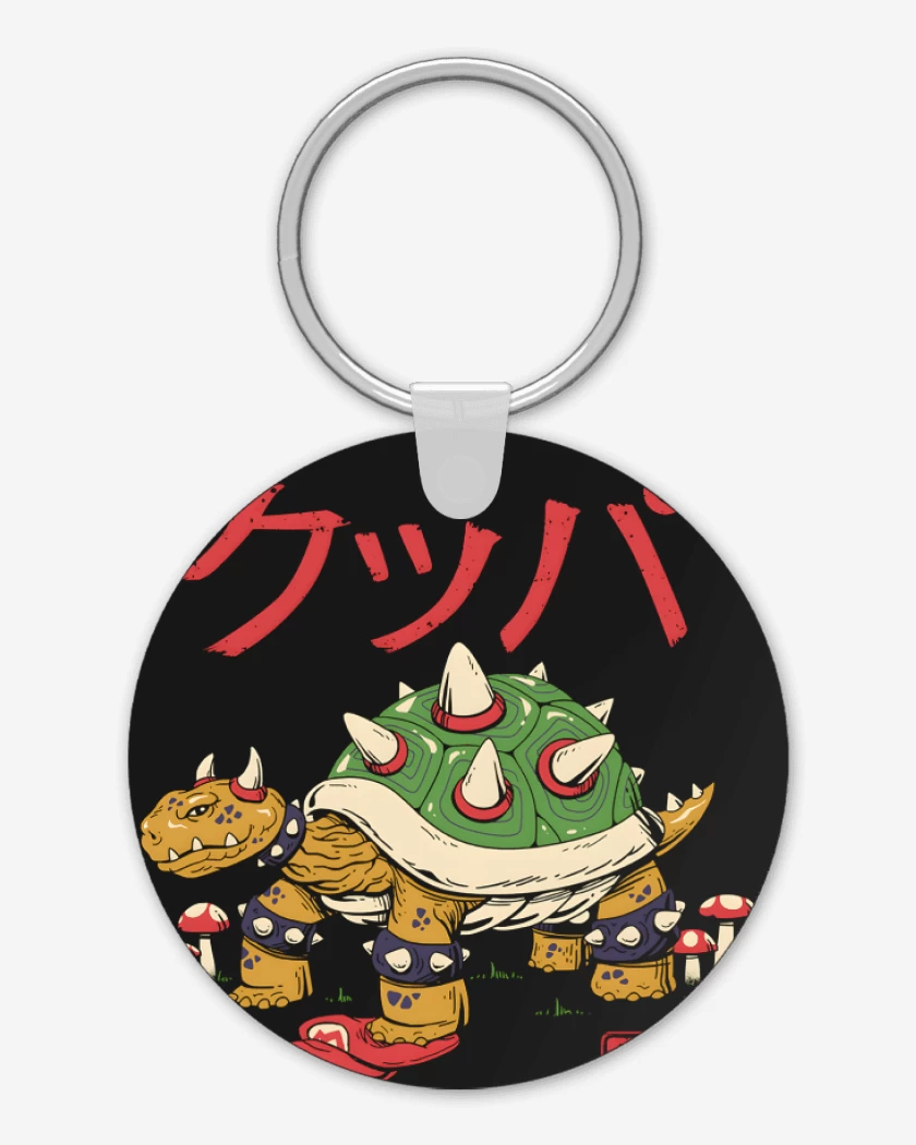Llavero Negro de Bowser Tortuga Demoniaca