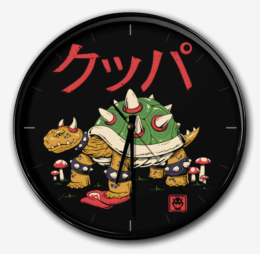 Reloj Negro de Bowser Tortuga Demoniaca