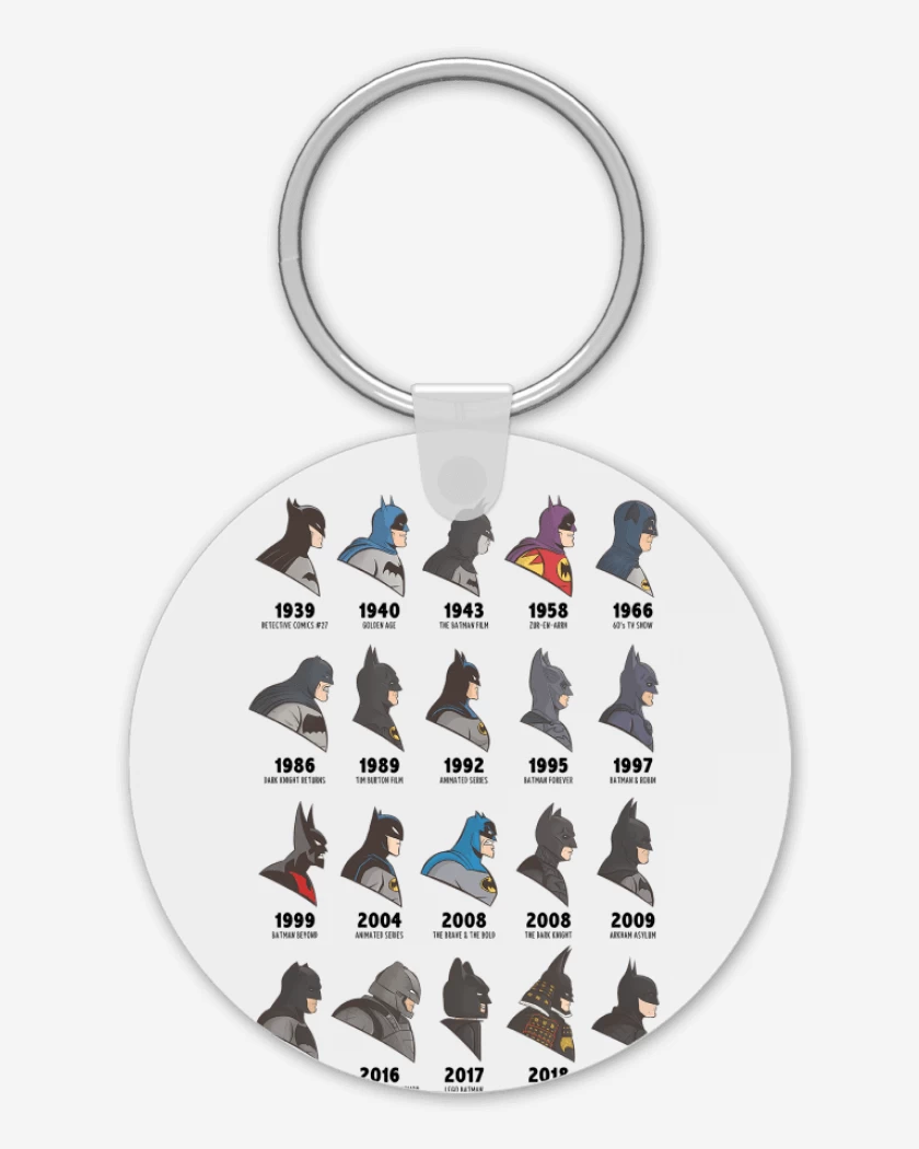 Llavero Blanco de Batman Evolution