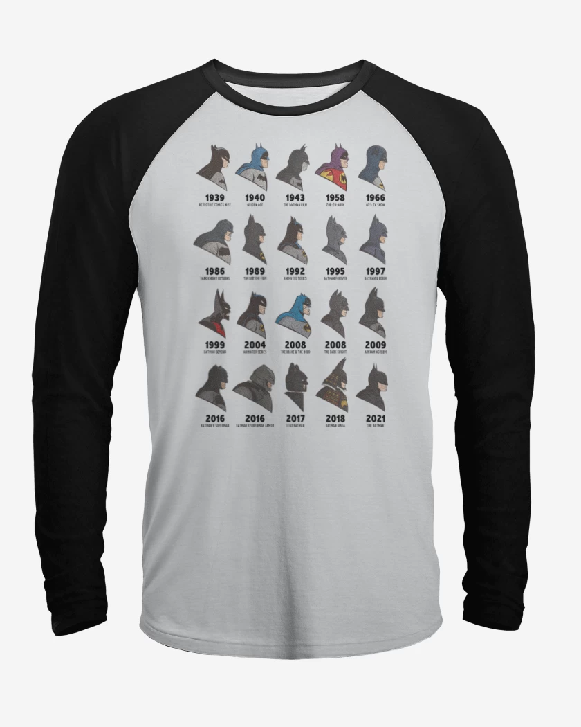 Polera Raglan Batman Evolution