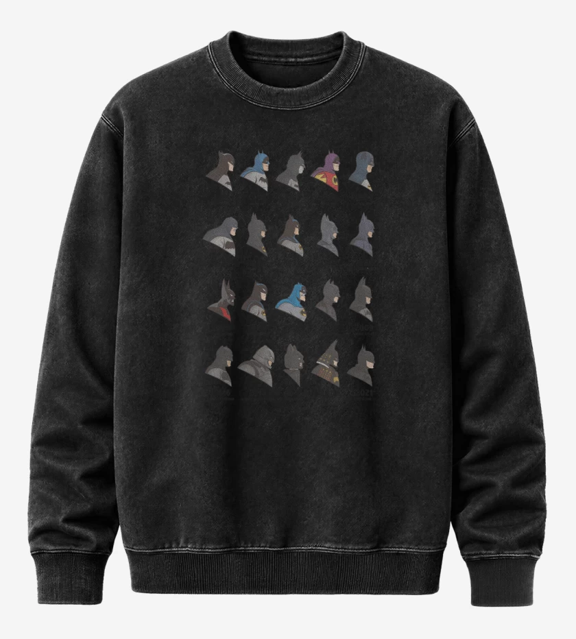 Poleron Polo Acid Wash Negro de Batman Evolution