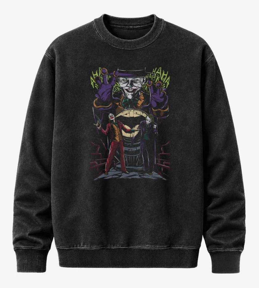 Poleron Polo Acid Wash Negro de Legado de la Locura