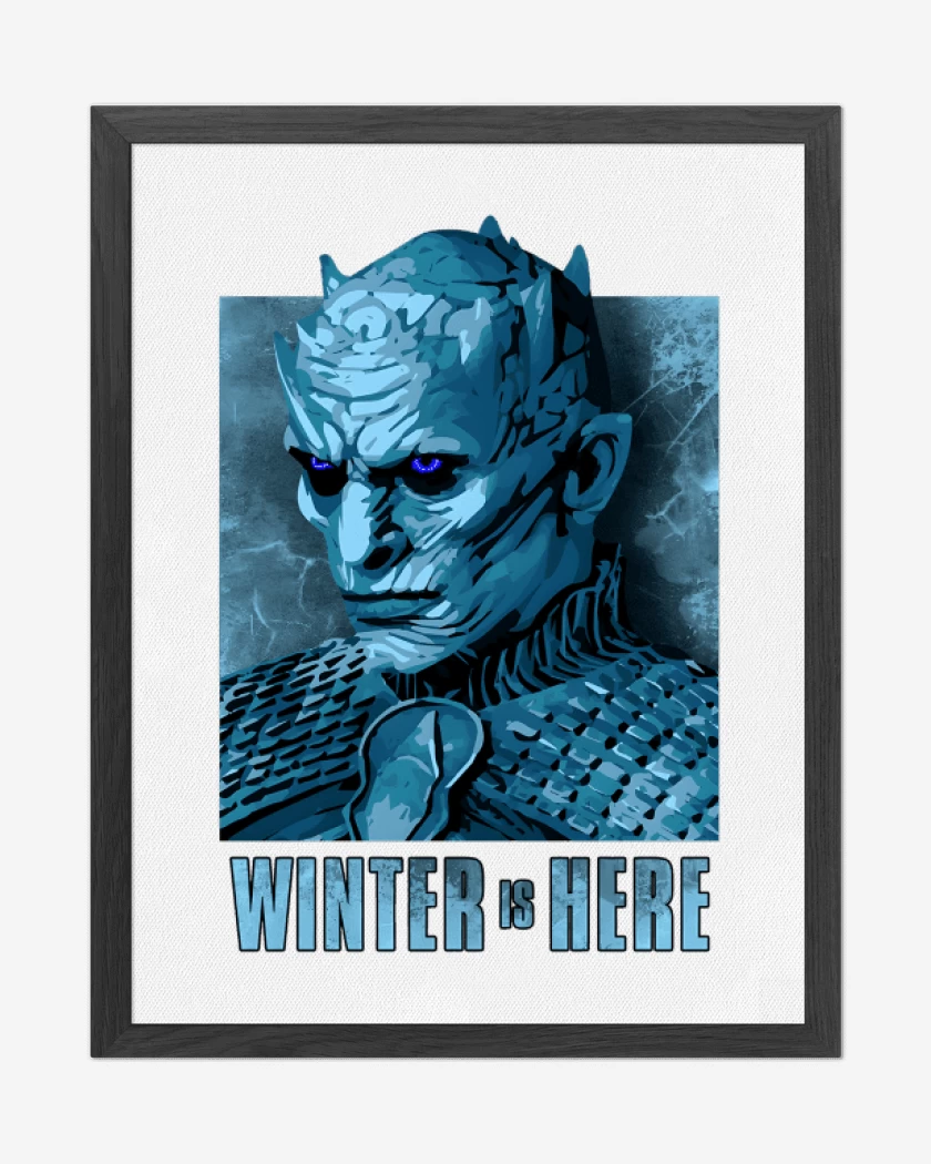 Cuadro decorativo Blanco de Winter is here