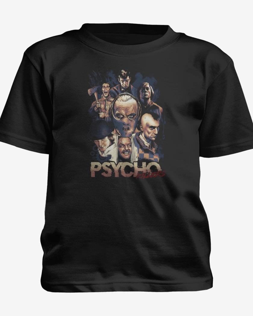 Polera de niño Negro de Pyscho Killers