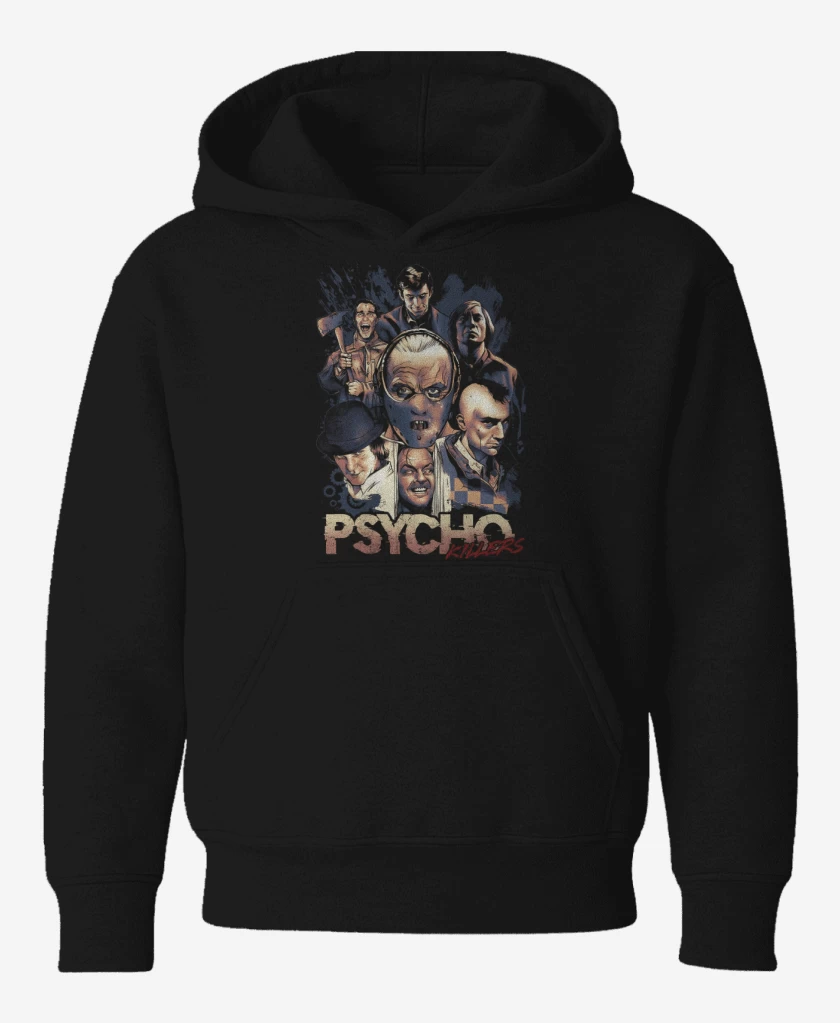 Poleron de niño Negro de Pyscho Killers