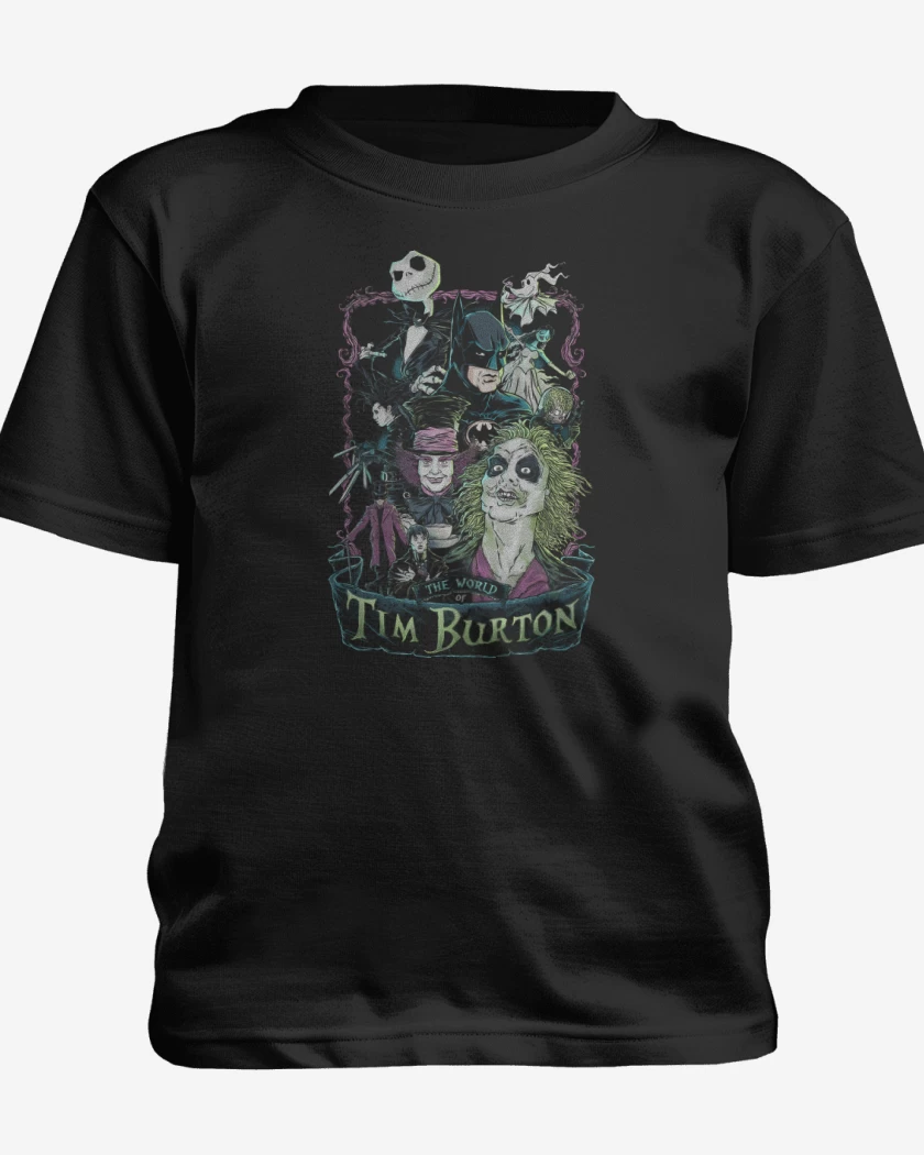 Polera de niño Negro de El Mundo de Tim Burton 
