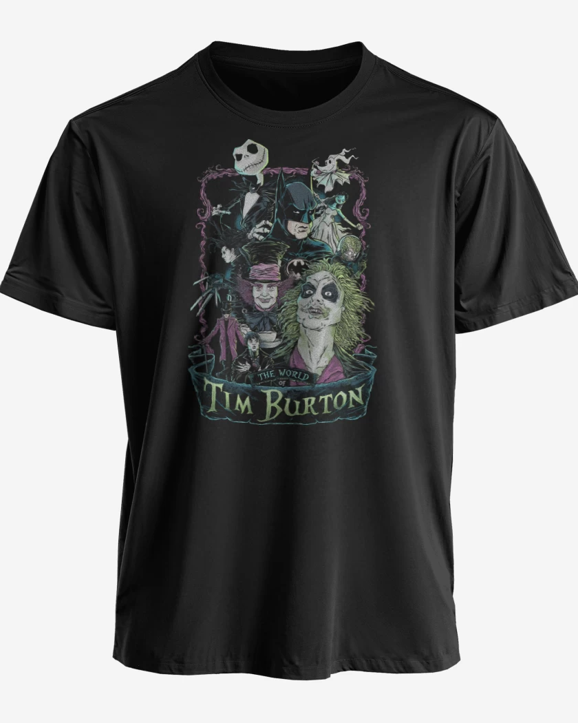 Polera premium Negro de El Mundo de Tim Burton 