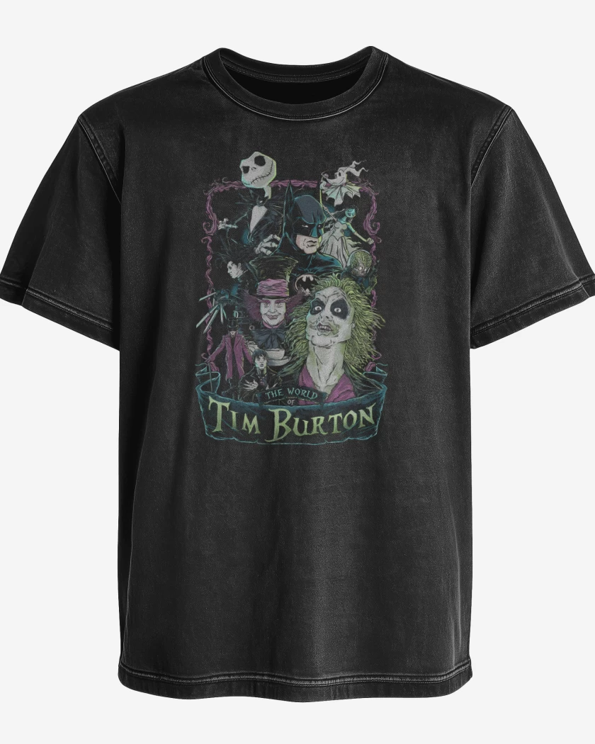 Polera desgastada El Mundo de Tim Burton 