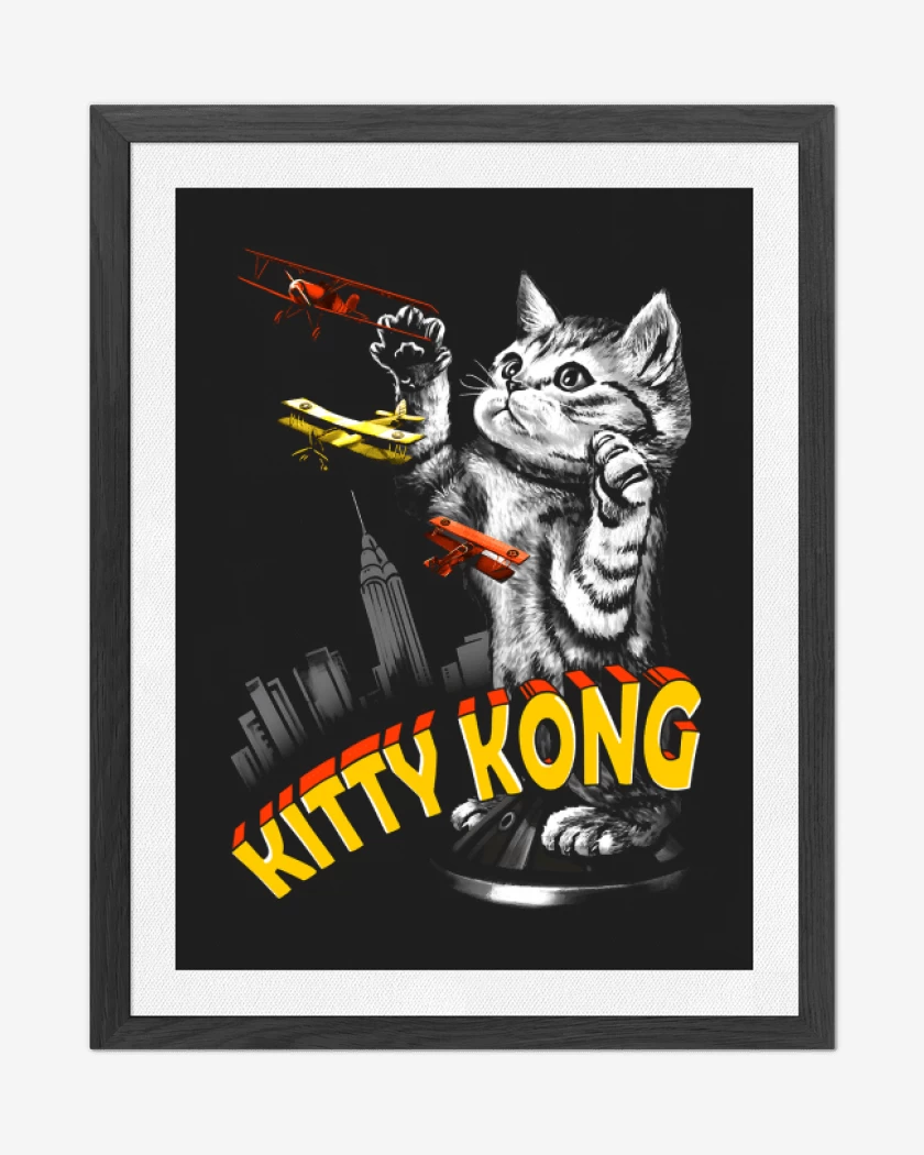 Cuadro decorativo Negro de Kitty Kong