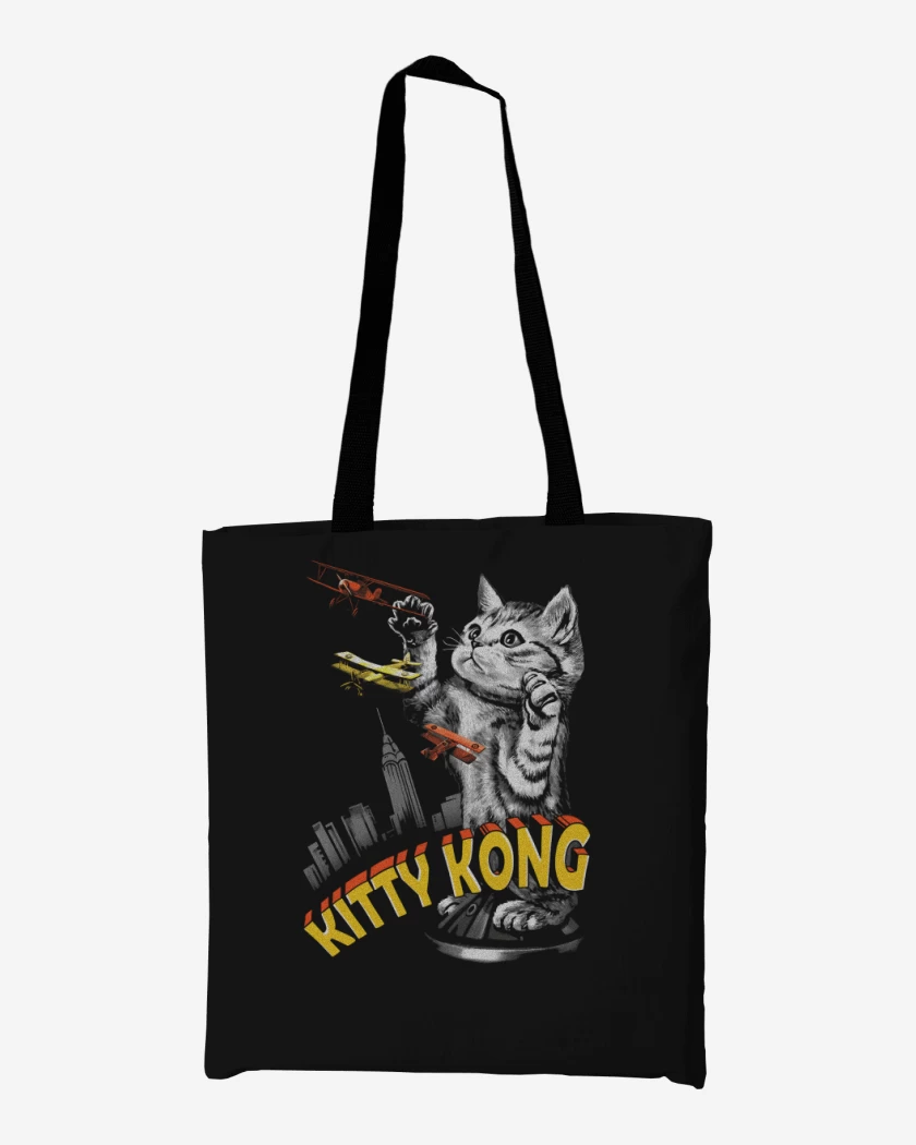 Totebag Negro de Kitty Kong