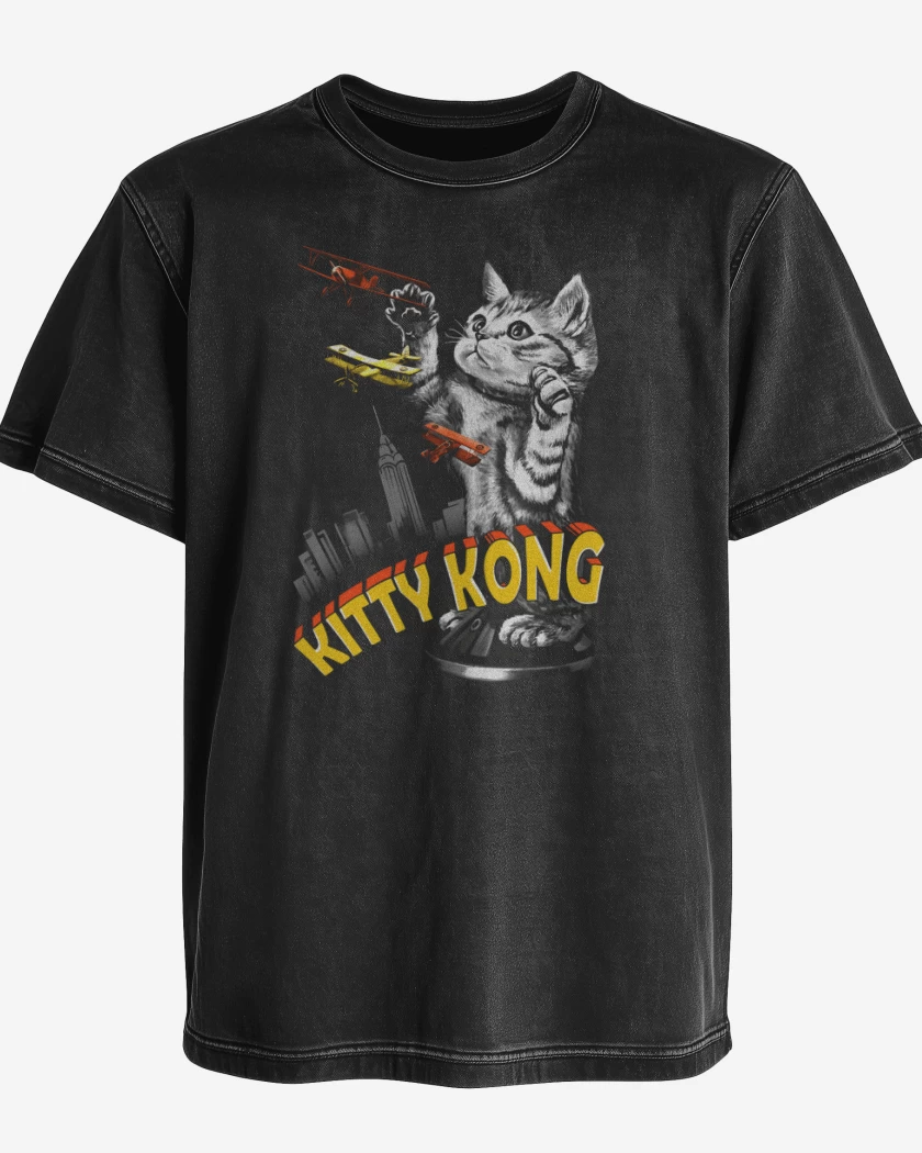 Polera desgastada Kitty Kong