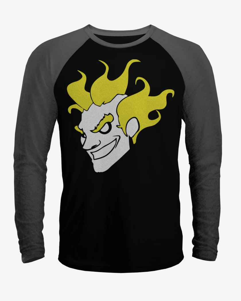 Polera Raglan Negro / Negro Heather de Junkrat