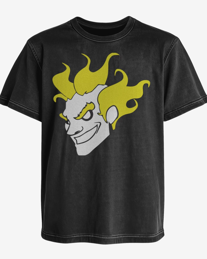 Polera desgastada Negro de Junkrat
