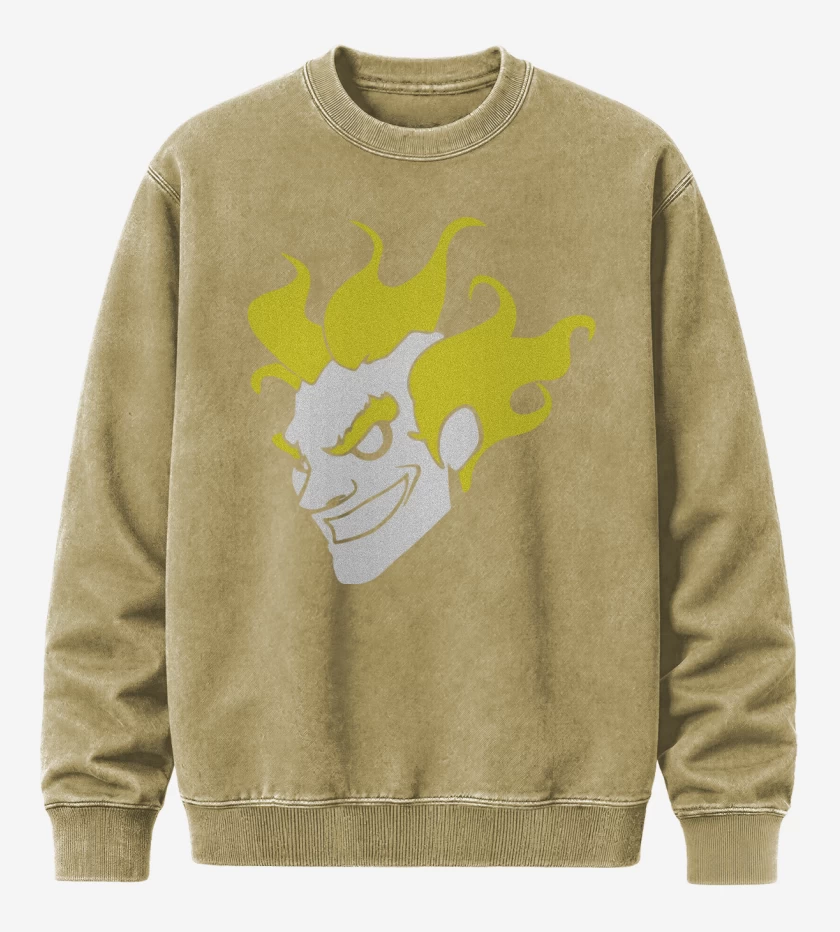 Poleron Polo Acid Wash Beige de Junkrat