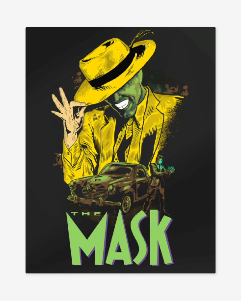 Print metalico Negro de The mask