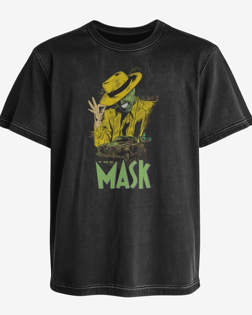 Polera desgastada Negro de The mask