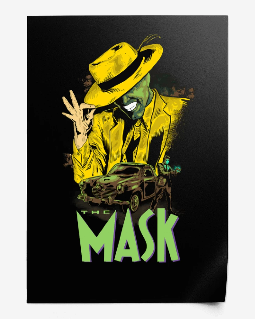 Print Negro de The mask