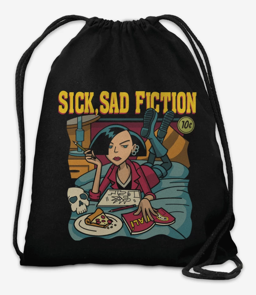 Mochila Negro de Sick Sad Fiction