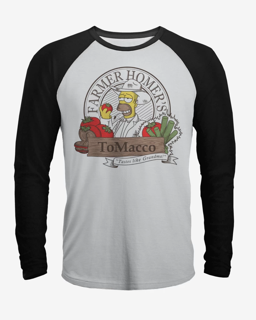 Polera Raglan Blanco / Negro de ToMacco