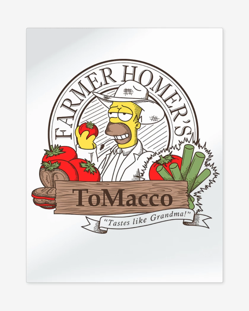 Print metalico Blanco de ToMacco