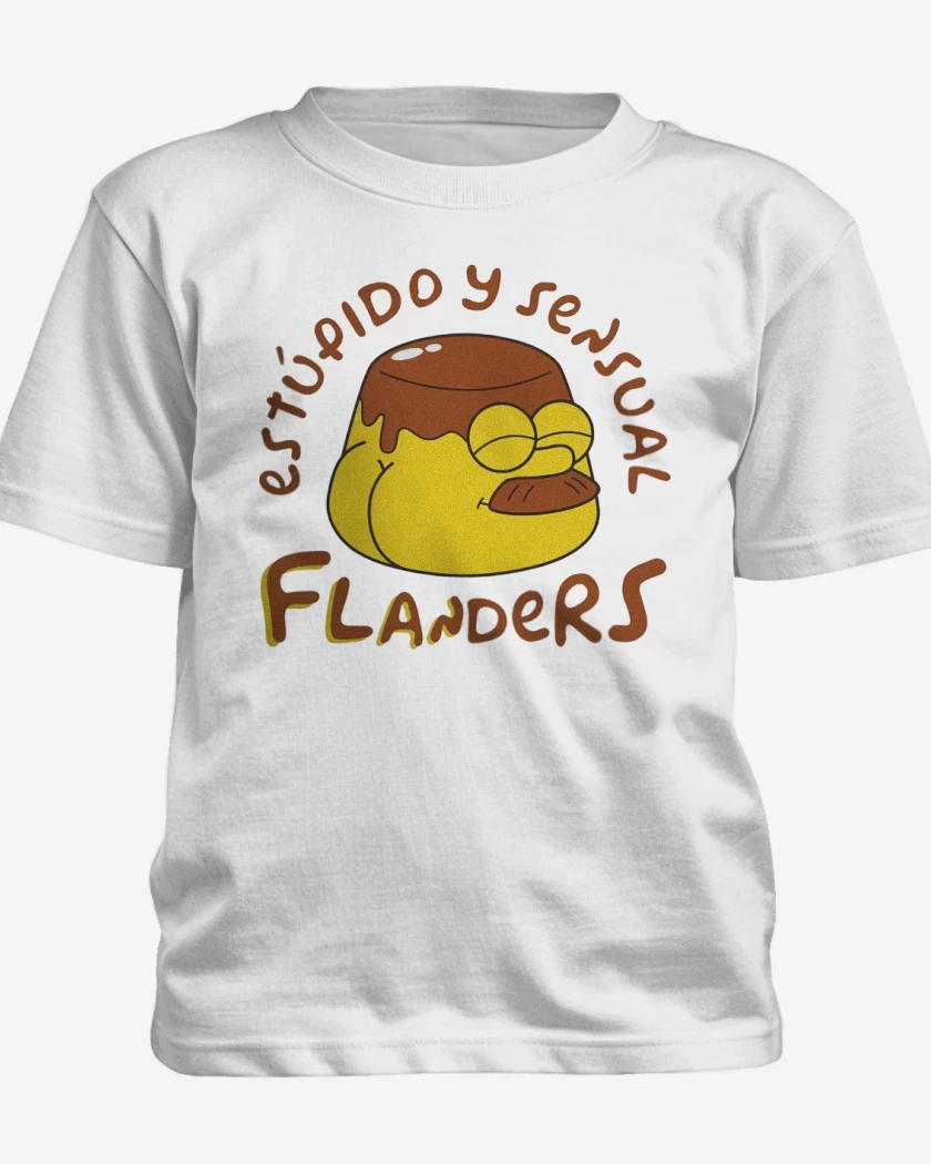 Polera de niño Blanco de Estúpido y Sensal Flanders