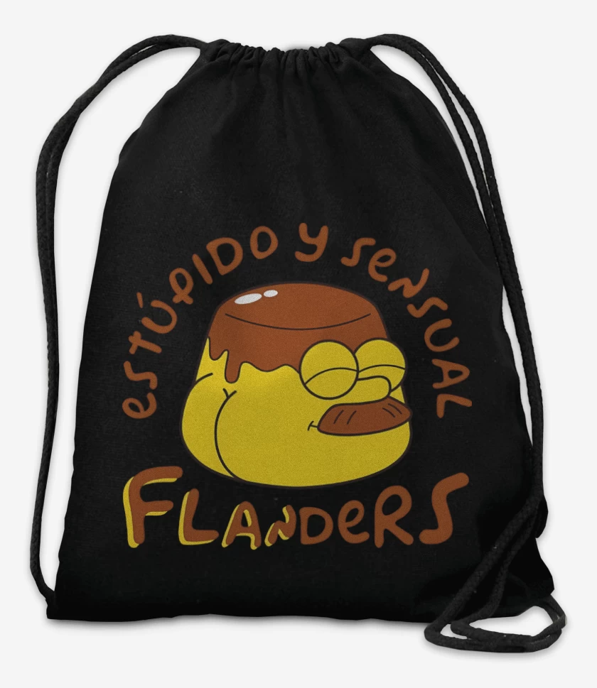 Mochila Negro de Estúpido y Sensal Flanders