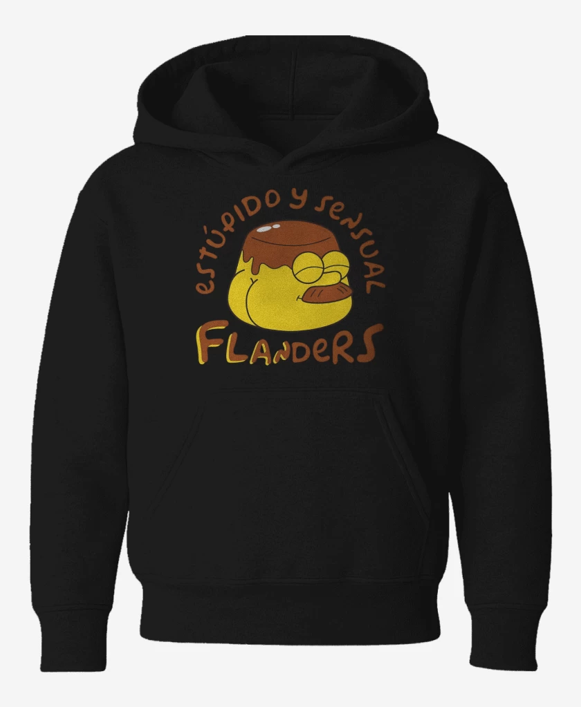 Poleron de niño Negro de Estúpido y Sensal Flanders