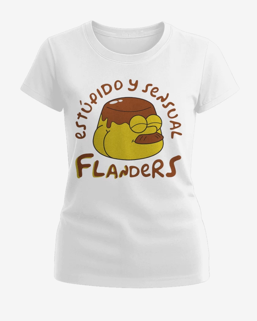 Polera de Mujer Blanco de Estúpido y Sensal Flanders