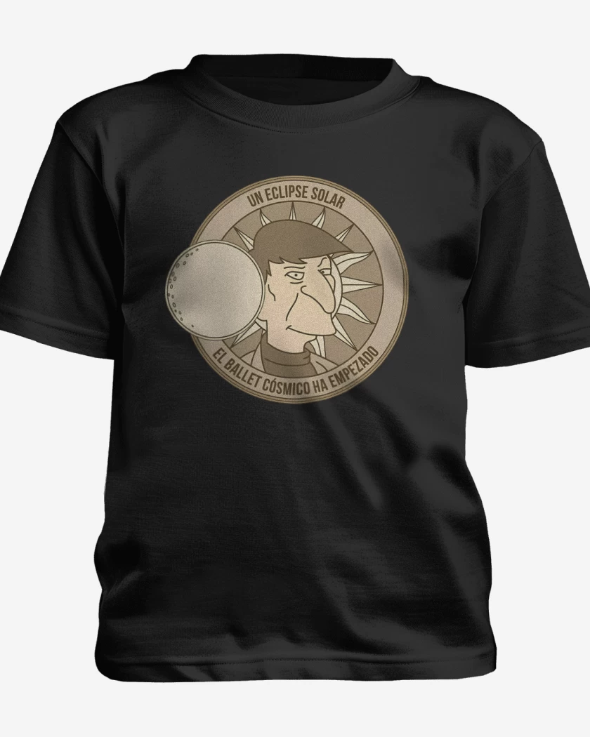 Polera de niño Negro de Eclipse Solar