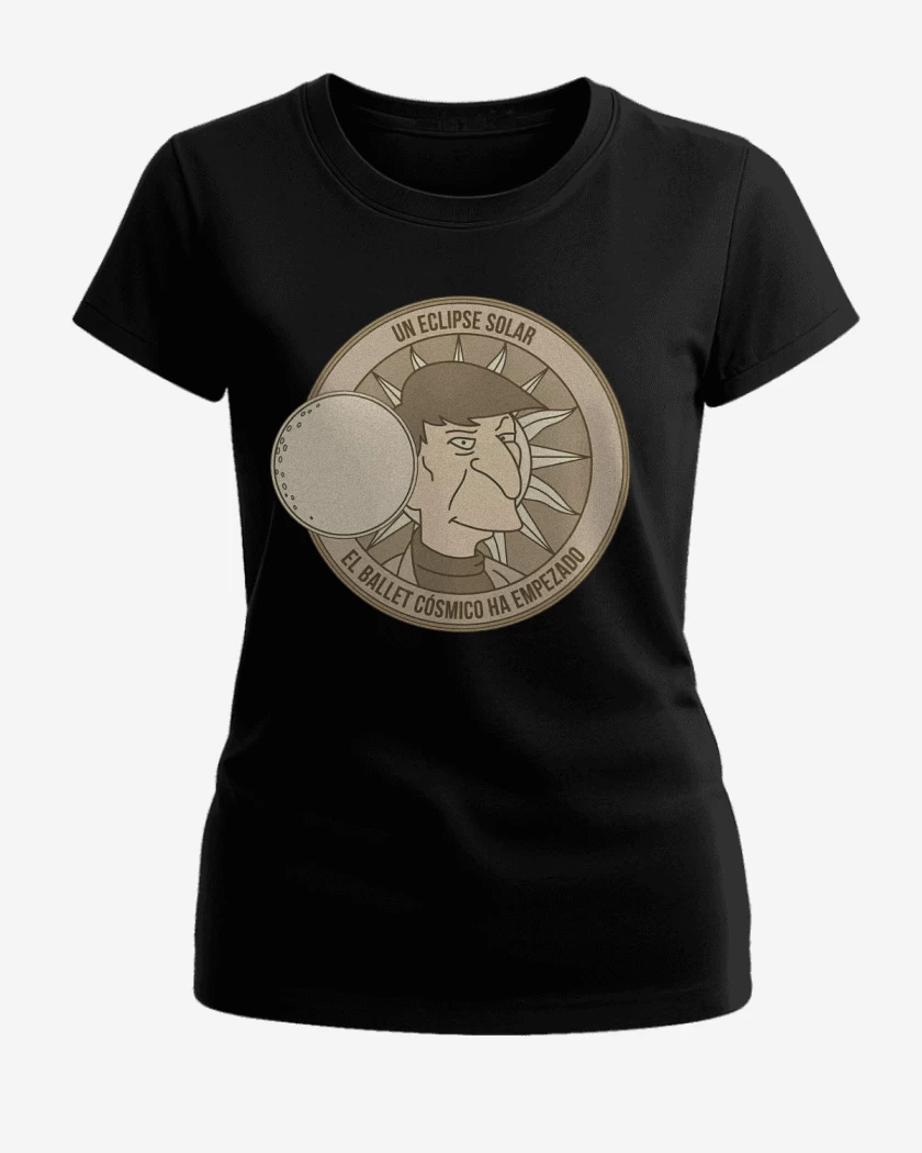 Polera de Mujer Negro de Eclipse Solar
