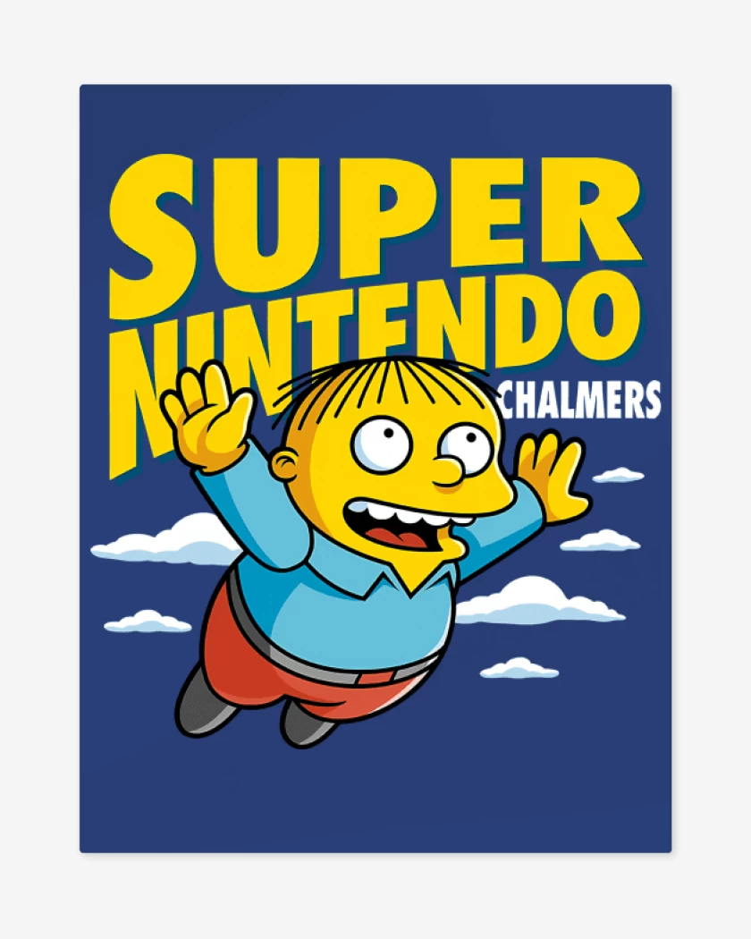 Print metalico Azul Rey de Super Nintendo Chalmers