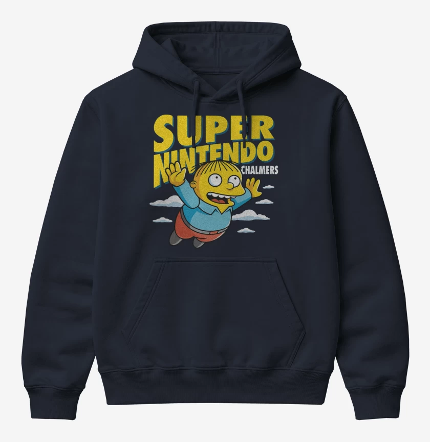 Poleron Canguro básico Azul Marino de Super Nintendo Chalmers