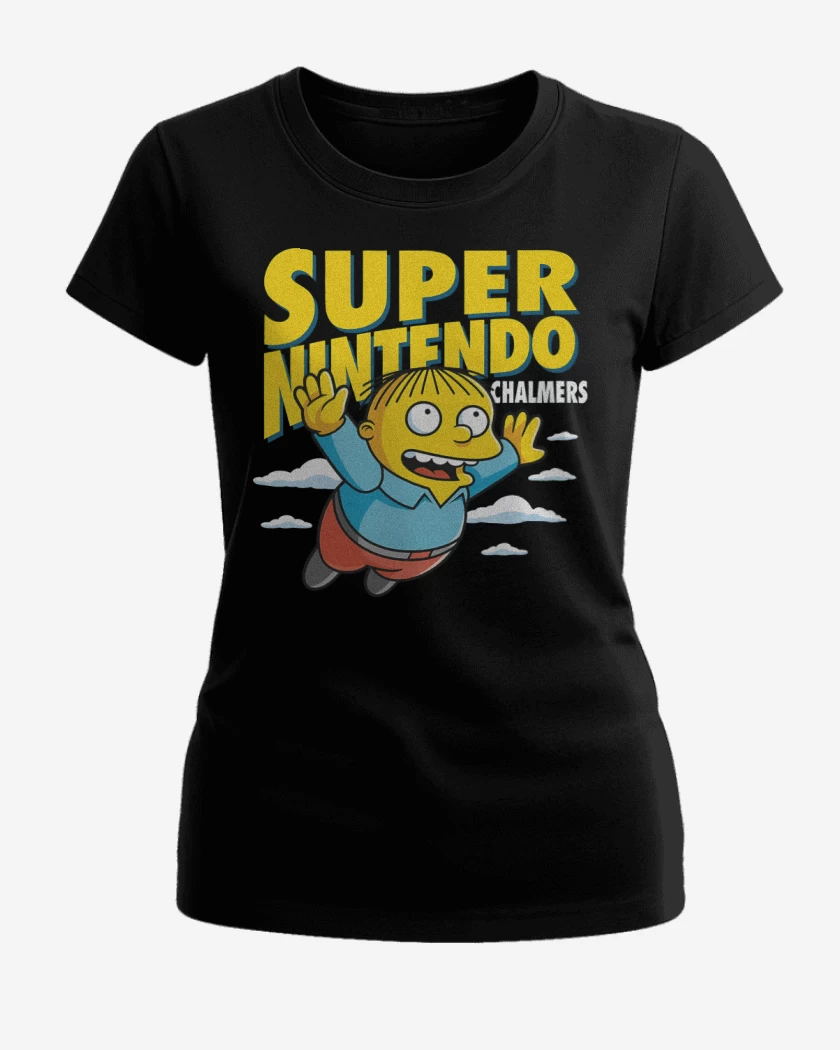 Polera de Mujer Negro de Super Nintendo Chalmers