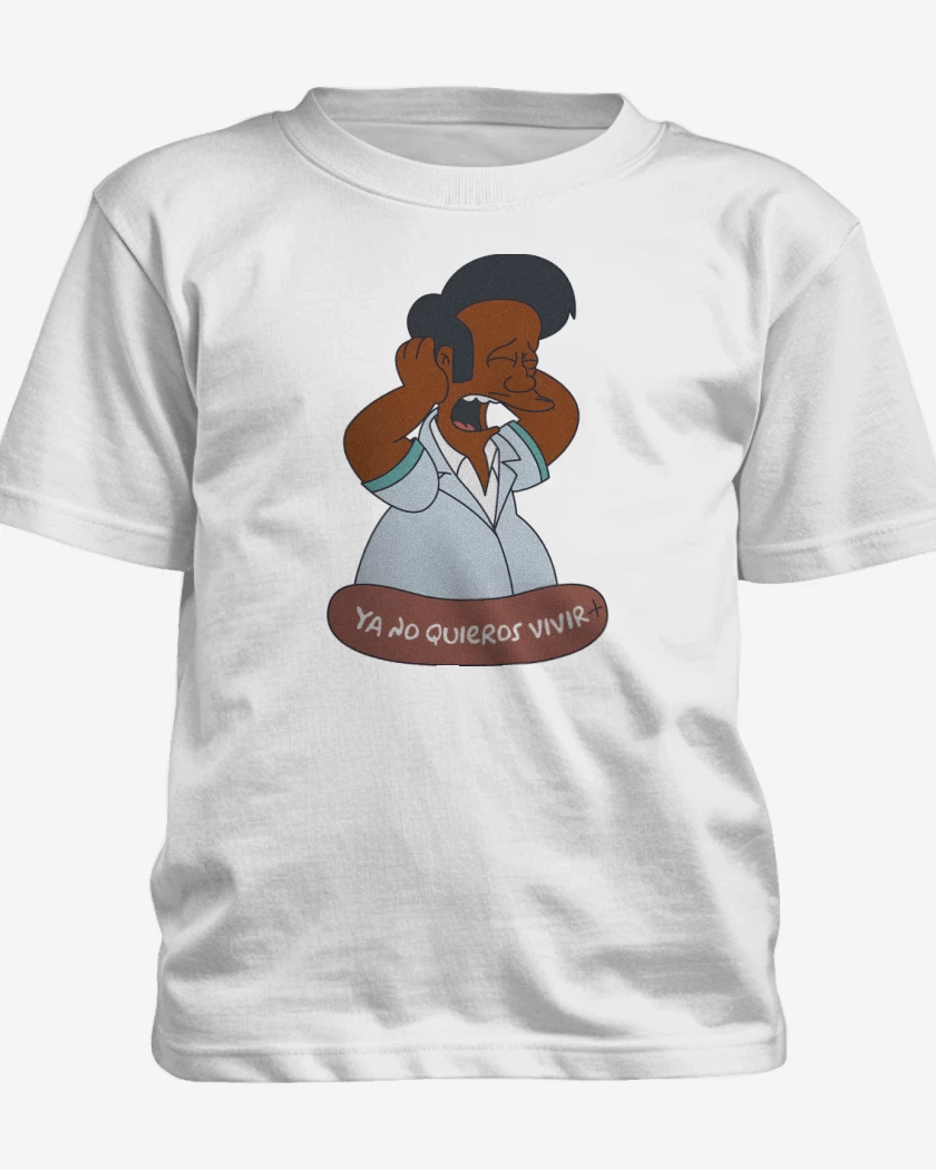 Polera de niño Blanco de Ya No Quieros Vivir