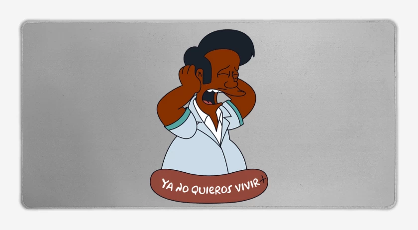 Mouse pad Gamer Gris Melange de Ya No Quieros Vivir
