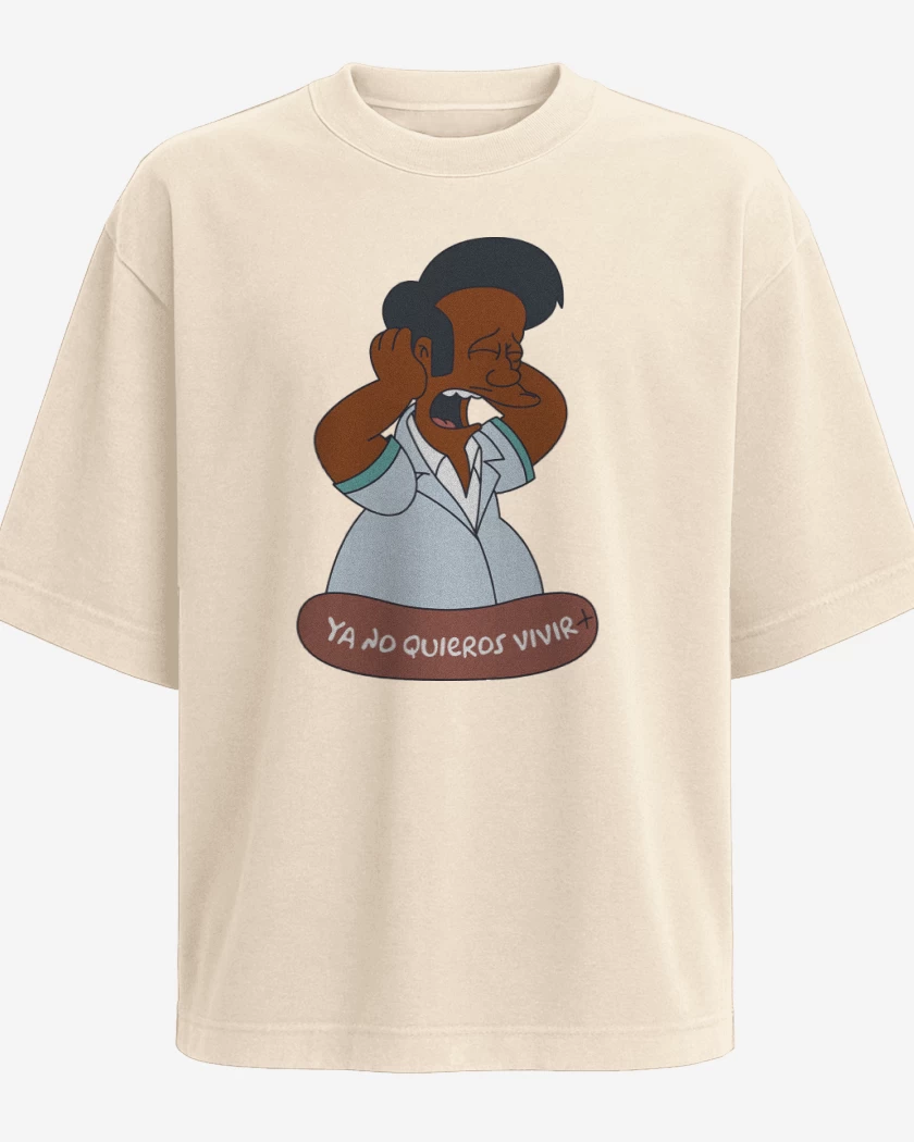 Polera Oversize Ya No Quieros Vivir