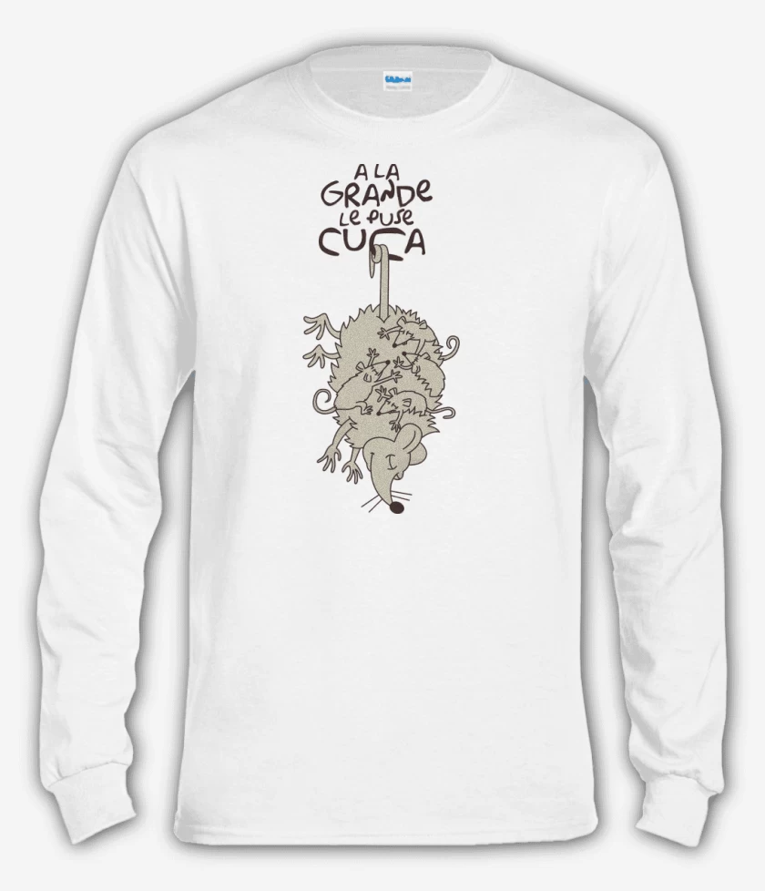 Polera manga larga Blanco de Cuca