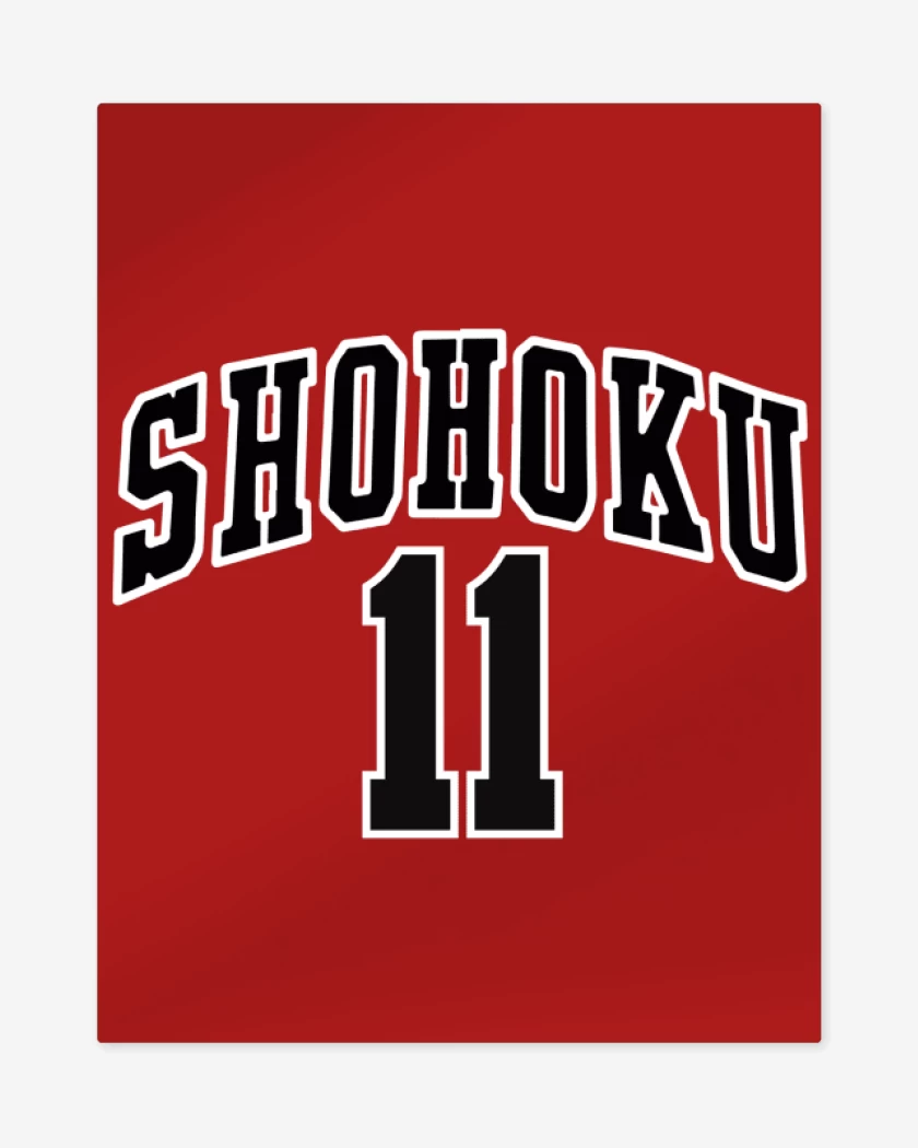 Print metalico Rojo de Shohoku 11